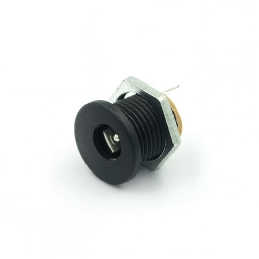 DC power socket with nut DC-022