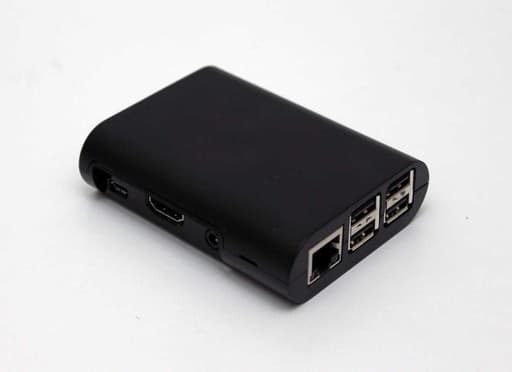 Raspberry pi injection-moulded  casing black