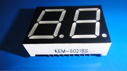 0.5 inches 2 digit seven segment