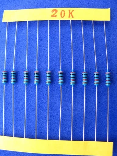 20KΩ 1/4W resistor