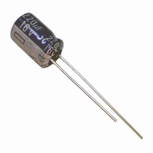 220uf 16V electrolytic capacitor
