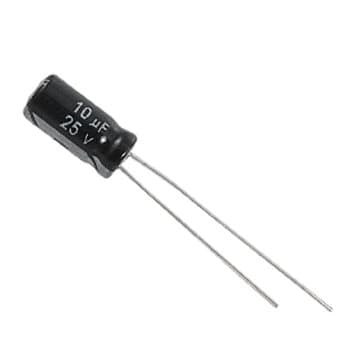 10uf 25V electrolytic capacitor
