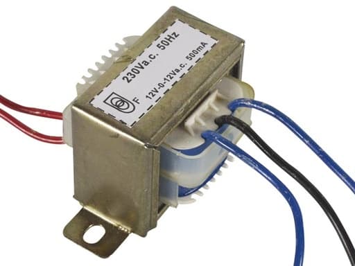 Medium Transformer 12V-0-12V 500mA