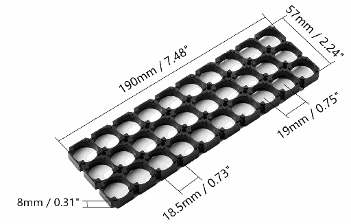 18650 1S combination bracket