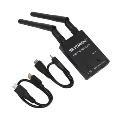 skydroid FPV 5.8G dual antenna camera Receiver with OTG and USB
