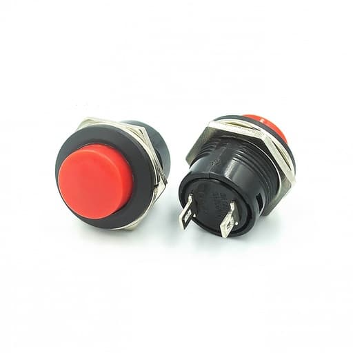 R13-507 16mm Red Non Locking Reset Switch