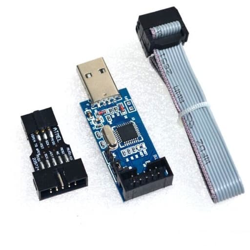 USBISP USBASP AVR programmer with 10 pin to 6 pin adapter