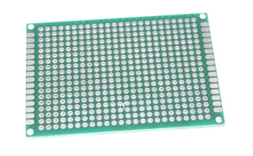 5cmx7cm double sided fiberglass PCB veroboard/stripboard
