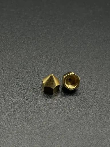 0.4mm Brass Nozzle for 3D Printer (M6 Thread, 1.75mm Filament)