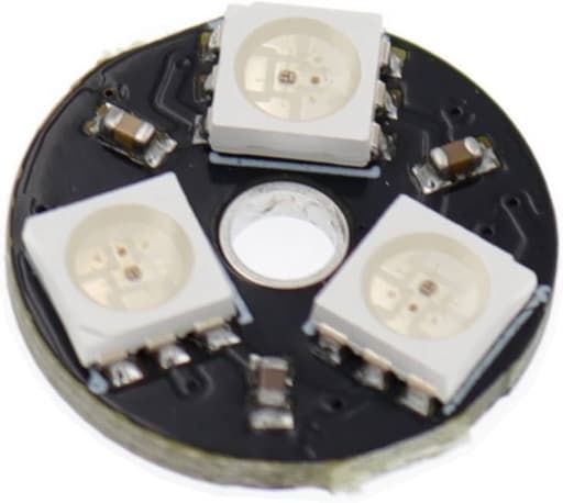 WS2812 5050 3  bit round RGB LED Magic color module