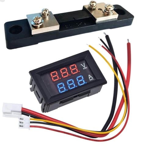 50A Current and Voltage meter with 50A shunt