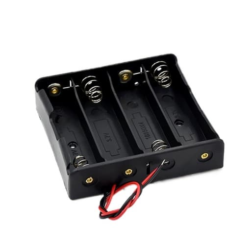 18650 battery holder with wire 4 slots