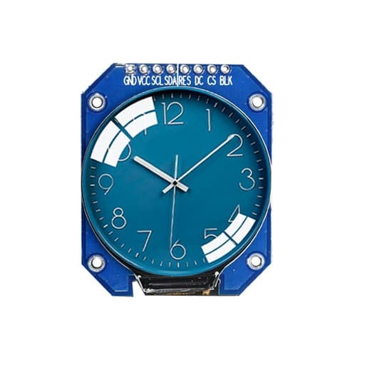 1.28 inch round LCD display with square plate
