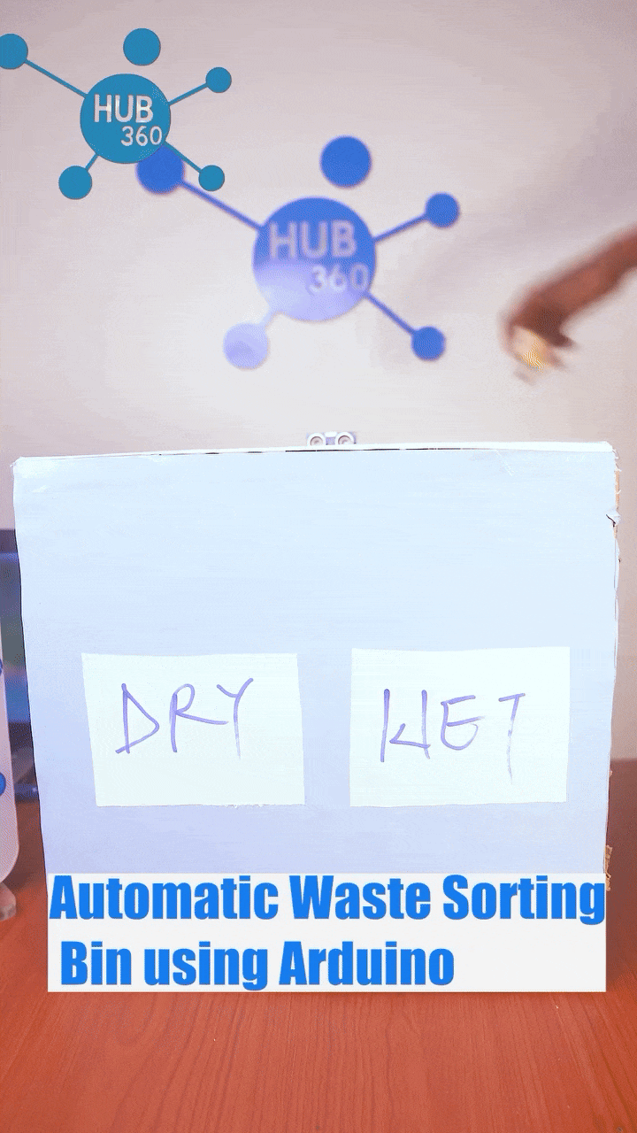 Automatic Waste Sorting Bin using Arduino